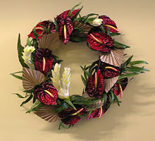 Red Anthirium Wreath